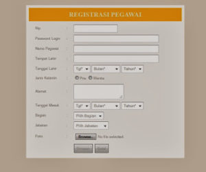 register pegawai 300x251 - Source Code Sistem Informasi Pegawai Dengan Php & Mysql Gratis