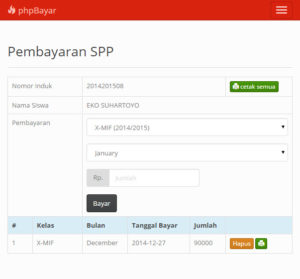 Download Source Code Aplikasi Pembayaran SPP Sekolah Berbasis Web  