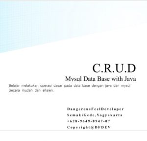 Download Ebook Tutorial CRUD Menggunakan Java (Bahasa Indonesia)  