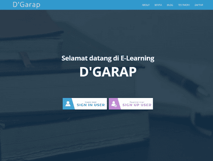 Sistem Informasi E-Learning Online (PHP)  