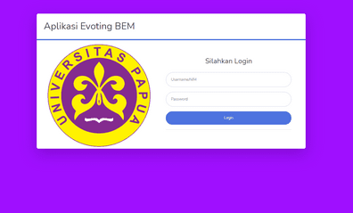 Aplikasi E-Voting BEM Berbasis Web (Codeigniter)  