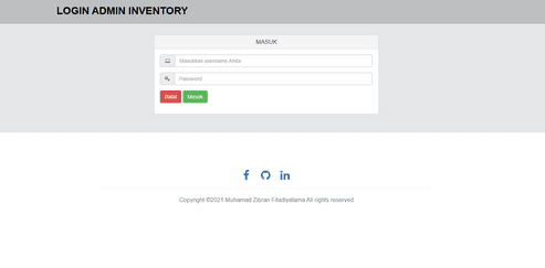 Aplikasi Inventory Barang Berbasis Web (PHP)  