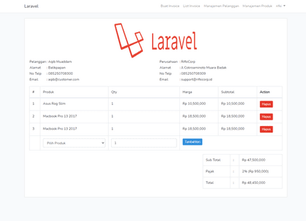 Aplikasi2BInvoice2BLaravel3 - Aplikasi E-Invoice Berbasis Web (Laravel)
