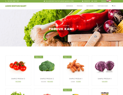 Aplikasi Penjualan Produk Pertanian Berbasis Web (Codeigniter)  