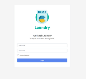 Sistem Informasi Laundry Berbasis Web (Laravel)  