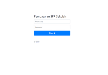 Aplikasi Pembayaran SPP Sekolah Berbasis Web (Codeigniter)  