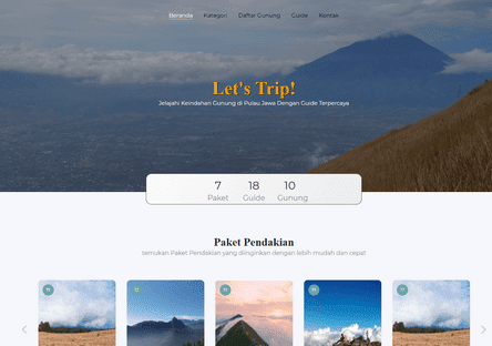 Aplikasi Web Penjualan Tiket Pendakian Gunung (Codeigniter)  
