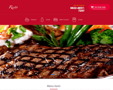 Aplikasi Pemesanan Restoran Berbasis Web (Codeigniter)  