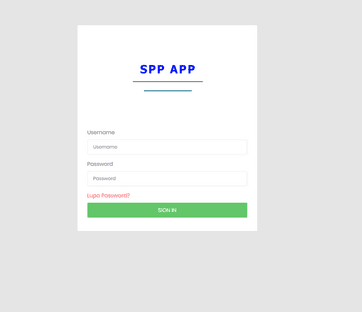 Sistem Informasi Pembayaran SPP Berbasis Web (PHP)  