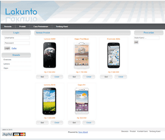 Aplikasi Toko Handphone Berbasis Web (PHP)  