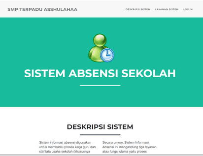 Sistem Absensi Sekolah Berbasis Web (PHP)  