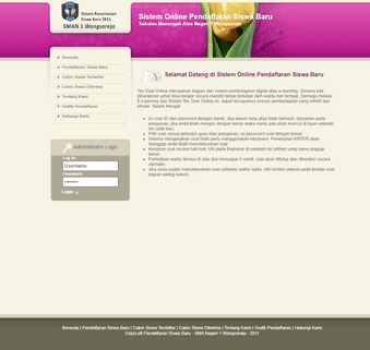 Sistem Aplikasi Pendaftaran Siswa Baru Online (PHP)  